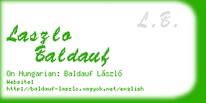laszlo baldauf business card